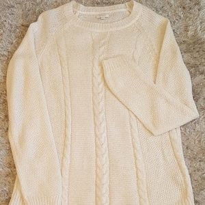 Sonoma Cream Cable Knit Sweater